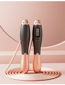 Corda de Pular Digital com Contador LCD 2 em 1 – Com ou Sem Fio, Ajustável para Fitness e Cardio