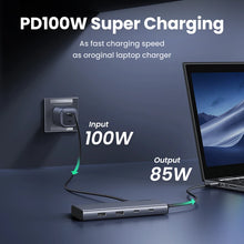 Adaptador Hub USB-C UGREEN 8 em 1 com Triple Display, Dual HDMI 4K 60Hz, DisplayPort, USB 3.2 e Power Delivery 100Wock for MacBook Pro Air PC