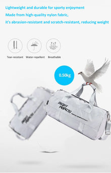 Bolsa de Academia Impermeável com Compartimento para Calçados e Roupas Úmidas – Fitness