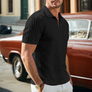 Camisa Polo Masculina Jacquard Slim Casual