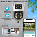 Mini Câmera Wi-Fi COIBEU 3MP Dupla Lente