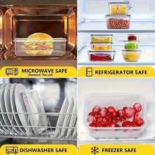Kit com 8 Potes Herméticos BPA Free – Organizadores para Alimentos com Tampa de Travamento