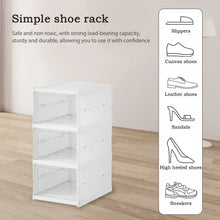 Sapateira Dobrável Transparente com Porta – Organizador Empilhável para Tênis e Calçados (3 ou 6 Andares)