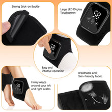 Massageador Térmico para Punho e Tornozelo sem Fio – 5 Níveis de Aquecimento e 3 Modos de Vibração
