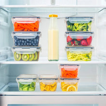 Kit com 10 Potes Herméticos 840ml BPA Free – Recipientes para Alimentos com Etiquetas e Caneta