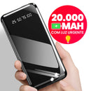 Power Bank 20000mAh Carregador Portátil Rápido, Design Estético Favo de Mel para Celular e Viagem