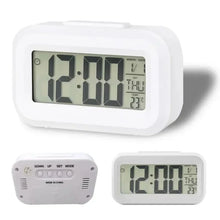 Relógio Despertador Digital LED com Calendário, Luz de Fundo e Display Multifuncional