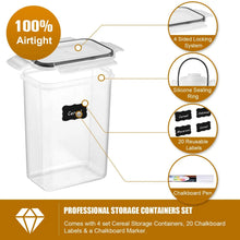 Kit com 7 Potes Herméticos para Mantimentos – Organizadores BPA Free com Etiquetas e Caneta