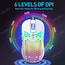 Mouse Gamer Honeycomb RGB com DPI Ajustável até 7200 DPI