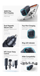 Carregador Veicular BASEUS 160W USB-C Fast Charging PD 3.0 PPS