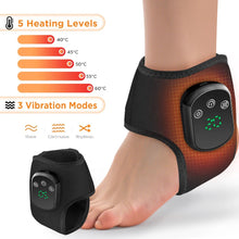 Massageador Térmico para Punho e Tornozelo sem Fio – 5 Níveis de Aquecimento e 3 Modos de Vibração
