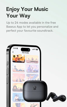 Fone Bluetooth Baseus Bass EP10 NC TWS – ANC 43dB, 4 Microfones ENC, Bluetooth 6.0 e IP55