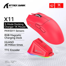 Attack Shark X11  Mouse Three Mode 2.4G PAW3311