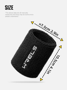 Munhequeira Esportiva Atoalhada WRELS – Absorvente de Suor para Academia, Tênis, Basquete e Corrida
