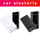 Power Bank 20000mAh com Lanterna Portátil Design Favos de Mel Bateria Externa Alta