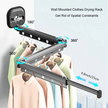Varal Retrátil de Parede Dobrável – Suporte para Secagem de Roupas com Economia de Espaço