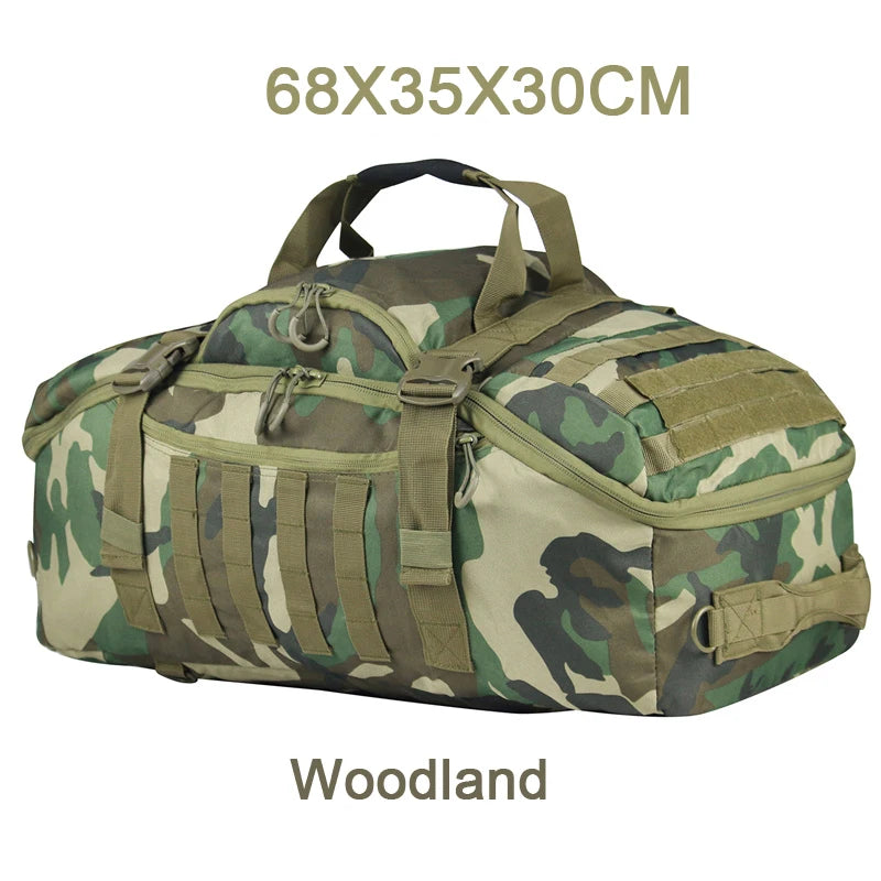 Bolsa Tática Esportiva Molle 25L/45L/80L – Bolsa de Viagem, Academia, Camping e Trekking