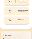 Suporte para Notebook 360° Giratório em Alumínio – Base Ajustável para Laptops de 9,7 a 17,3 Polegadas