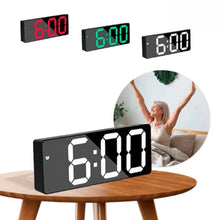 Relógio Digital LED com Alarme, Termômetro, Higrômetro e Luz Noturna para Quarto e Escritório