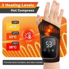 Massageador Térmico para Punho e Tornozelo sem Fio – 5 Níveis de Aquecimento e 3 Modos de Vibração
