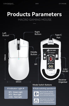 Attack Shark X11  Mouse Three Mode 2.4G PAW3311