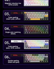 Teclado Magnético Gamer AULA WIN60 – Rapid Trigger, 8000Hz, RGB, Hot Swap e Layout 60%