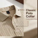 Camisa Polo Masculina Jacquard Slim Casual