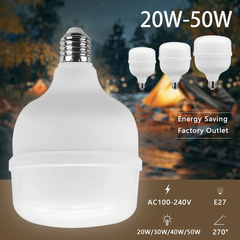 Lâmpada LED E27 Super Brilhante 50W 5000lm – Iluminação Residencial e Comercial Bivolt