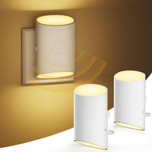 Luz Noturna LED com Sensor de Movimento – Luminária para Tomada EU/US com Acendimento Automático