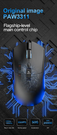 Mouse Gamer SMAILWOLF RS7 Tri-Mode