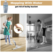 Mop Spray com Reservatório e Refil de Microfibra Reutilizável – Esfregão Giratório para Limpeza de Pisos