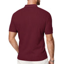 Camisa Polo Masculina Jacquard Slim Casual