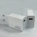 Carregador Xiaomi 100W / 90W Turbo Fast Charger USB-C + Cabo de Carregamento Rápido