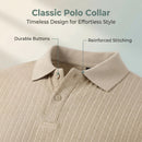 Camisa Polo Masculina Jacquard Slim Casual