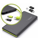 Power Bank 10000mAh Portátil, Carregamento Rápido Compacto Leve, Bateria Externa Para Celular Emergência