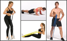 Faixa Elástica de Resistência com 7 Níveis – Elástico para Academia, Yoga, Pilates e Treino Funcional