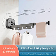 Varal Retrátil de Parede Dobrável – Suporte para Secagem de Roupas com Economia de Espaço