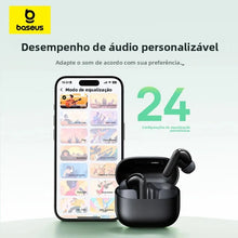 Fone Bluetooth Baseus Bass EP10 NC TWS – ANC 43dB, 4 Microfones ENC, Bluetooth 6.0 e IP55