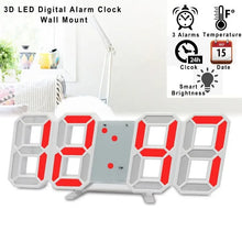 Relógio Digital LED de Mesa e Parede – Despertador com Calendário para Quarto e Sala