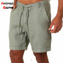 Bermuda Masculina Casual em Linho e Algodão