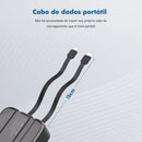 Power Bank Coibeu 10000mAh 23W – Carregador Portátil com Display Digital e Cabos Integrados