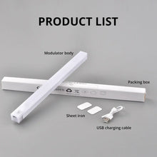 Luz LED com Sensor de Movimento Recarregável USB Magnética – Barra de Iluminação para Armários, Closets e Cozinha