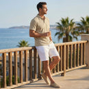 Camisa Polo Masculina Jacquard Slim Casual