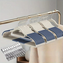Kit com 30 Peças de Cabides Antiderrapantes – 10 Cabides de Veludo + 20 Clipes Organizadores