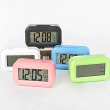Relógio Despertador Digital LED com Calendário, Luz de Fundo e Display Multifuncional