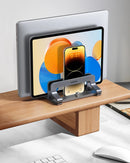 Suporte Vertical UGREEN em Alumínio Premium com 3 Slots para Notebook, MacBook, Tablet, iPad e Smartphone