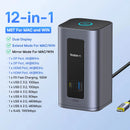 HUB USB-C BASEUS 11 em 1 – Dock Station com HDMI, DisplayPort, RJ45 e PD 100W