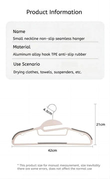 Kit com 10 Cabides Multifuncionais Antiderrapantes – Para Roupas Secas e Úmidas, Ideal para Guarda-Roupa