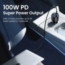 Carregador Veicular UGREEN 130W USB-C Fast Charging PD 3.0