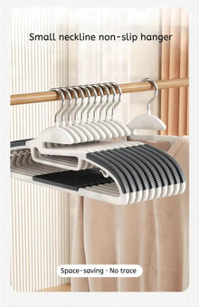 Kit com 10 Cabides Multifuncionais Antiderrapantes – Para Roupas Secas e Úmidas, Ideal para Guarda-Roupa
